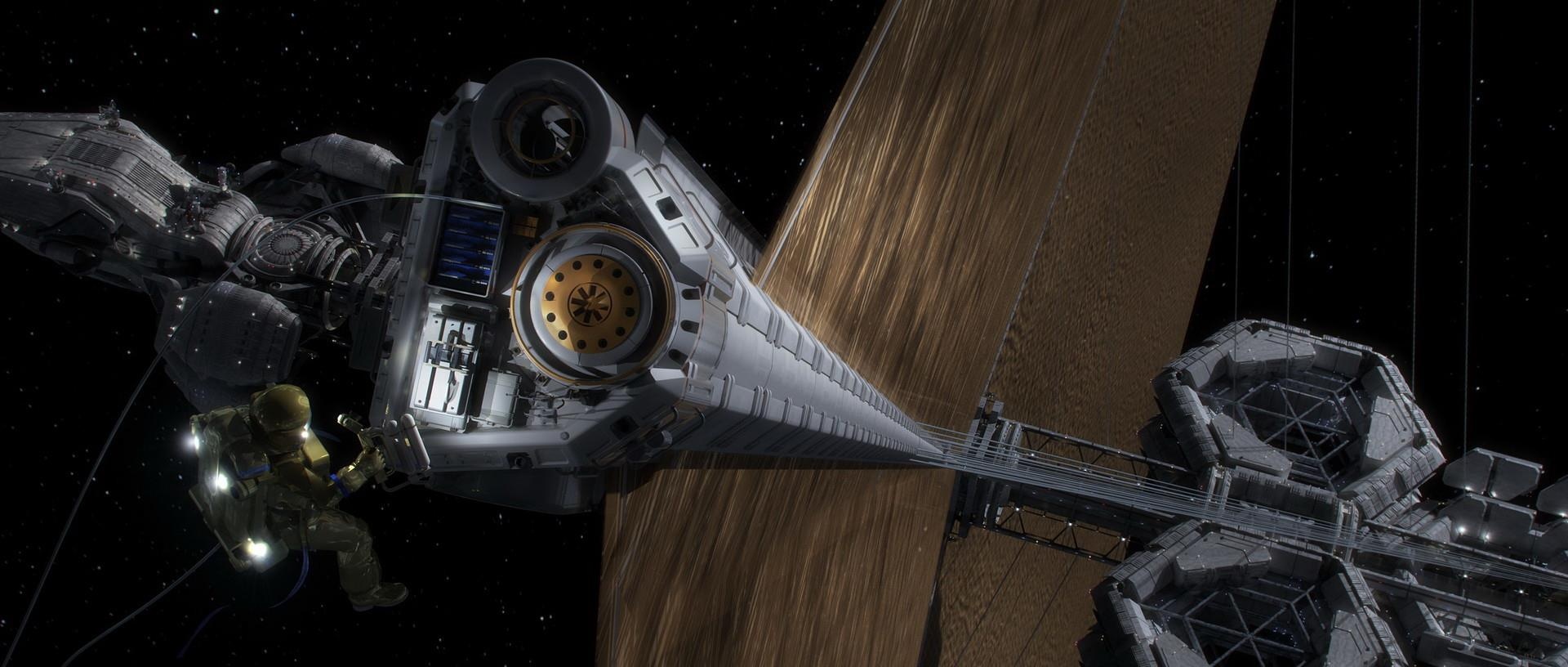 Canh quay tau vu tru Covenant hinh anh