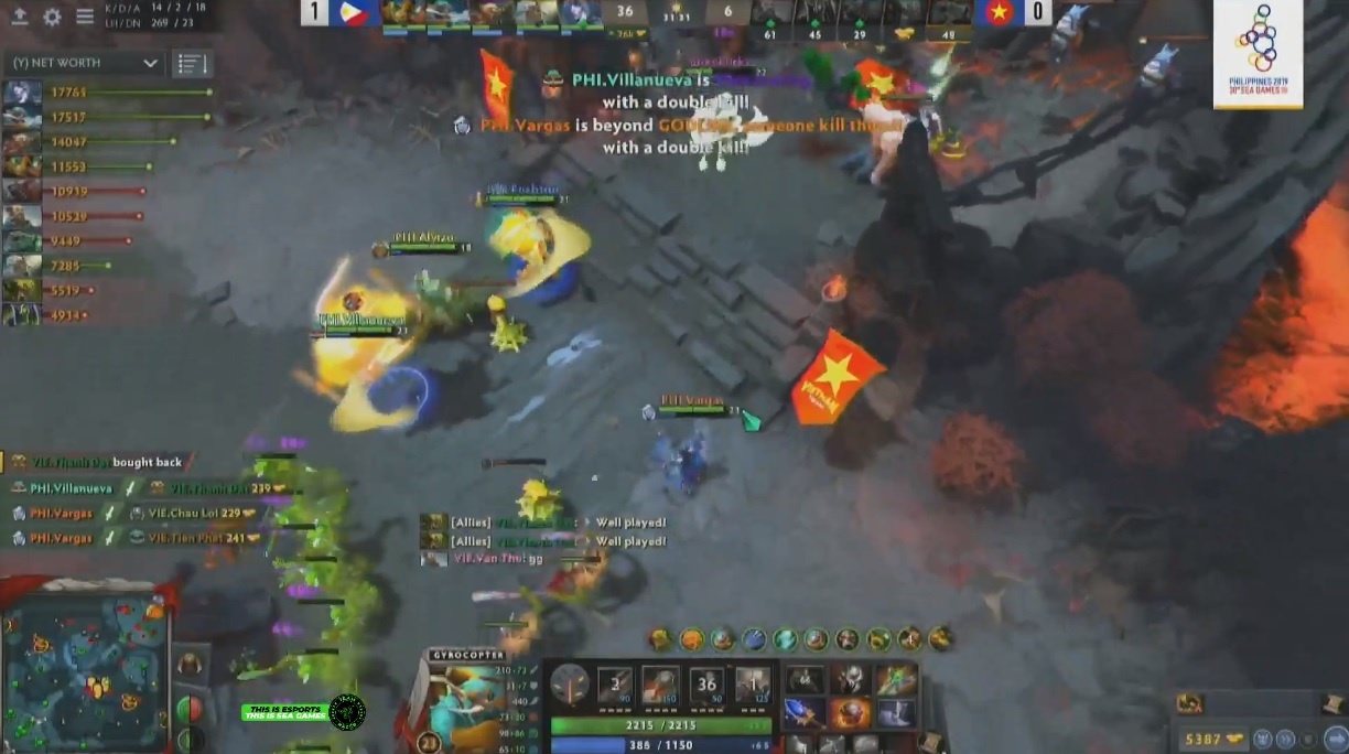 Dota2 huy chuong dong,  Lien Quan vao vong trong anh 2