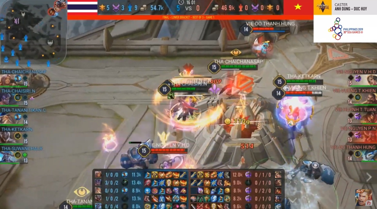 Liên Quân Việt Nam giành huy chương đồng SEA Games ảnh 1 Lien Quan Viet Nam gianh huy chuong dong SEA Games anh 1