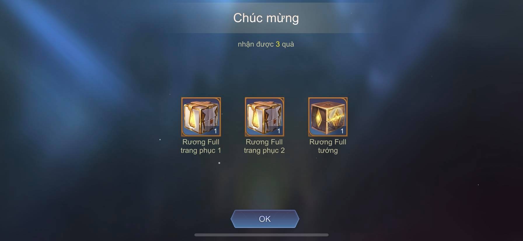 Lỗi Liên Quân gửi trang phục, tướng, xe cho người chơi ảnh 1 Loi Lien Quan gui trang phuc, tuong, xe cho nguoi choi anh 1