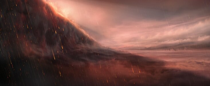 Hanh tinh co mua sat trong hoang hon anh 1