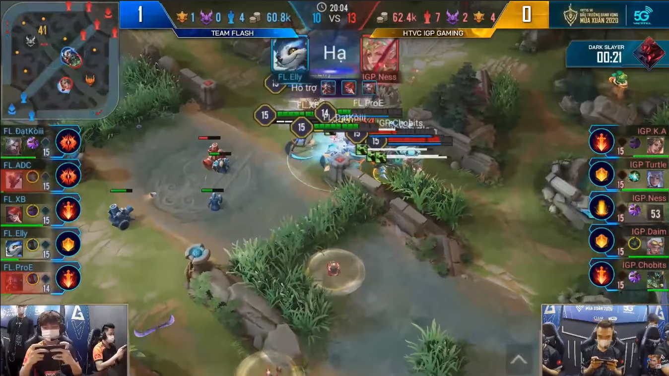 3 phut cuoi tran kinh dien Team Flash va HTVC IGP Gaming hinh anh