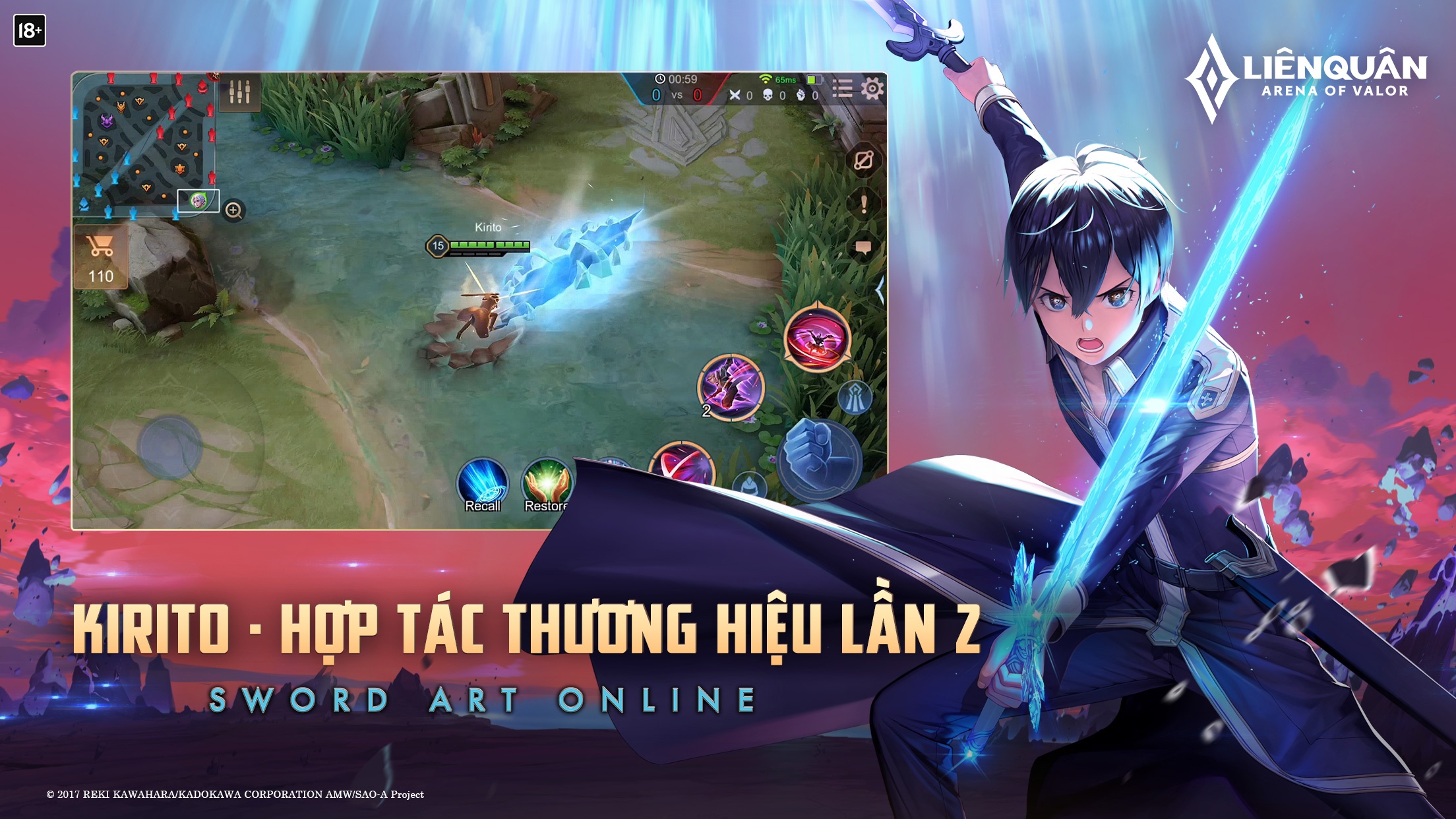 Liên Quân Mobile tái hợp tác Sword Art Online ảnh 2 Lien Quan Mobile tai hop tac Sword Art Online anh 2
