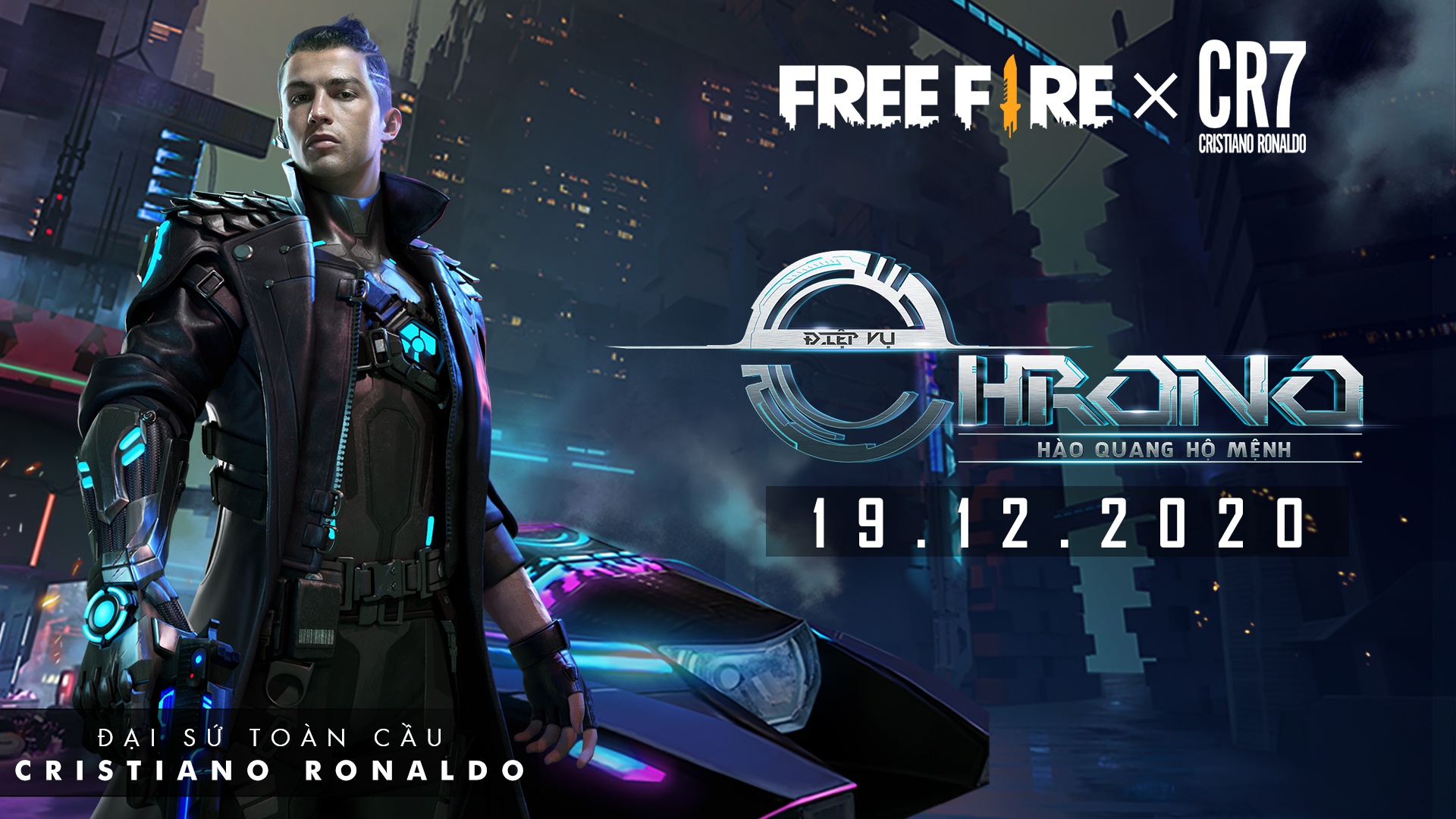 Cristiano Ronaldo tro thanh dai su toan cau cua Free Fire anh 1