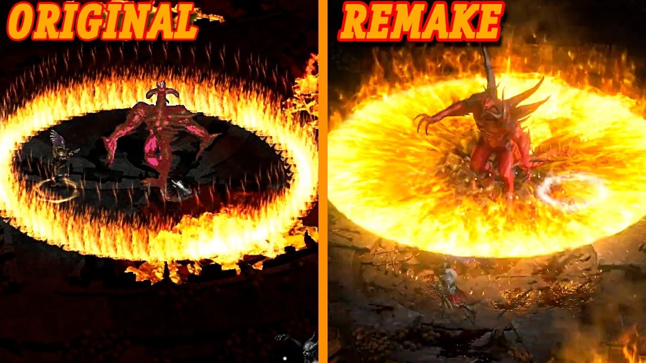 So sanh Diablo II goc va ban lam lai hinh anh