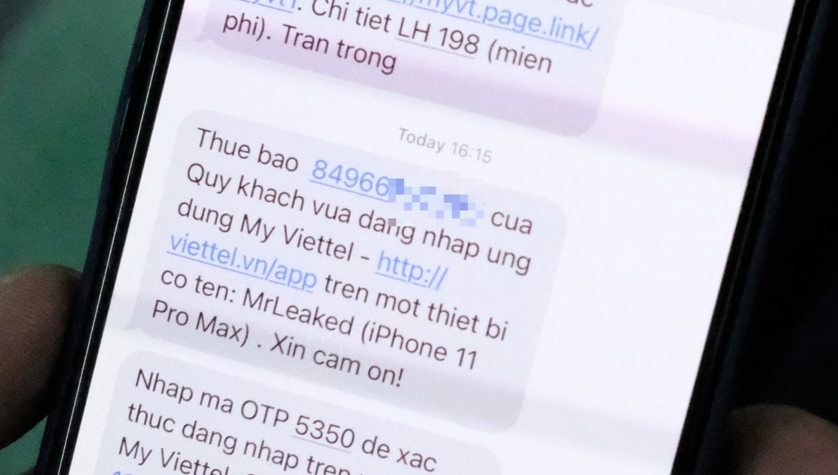 Nhieu thue bao Viettel nhan duoc tin nhan dang ngo hinh anh