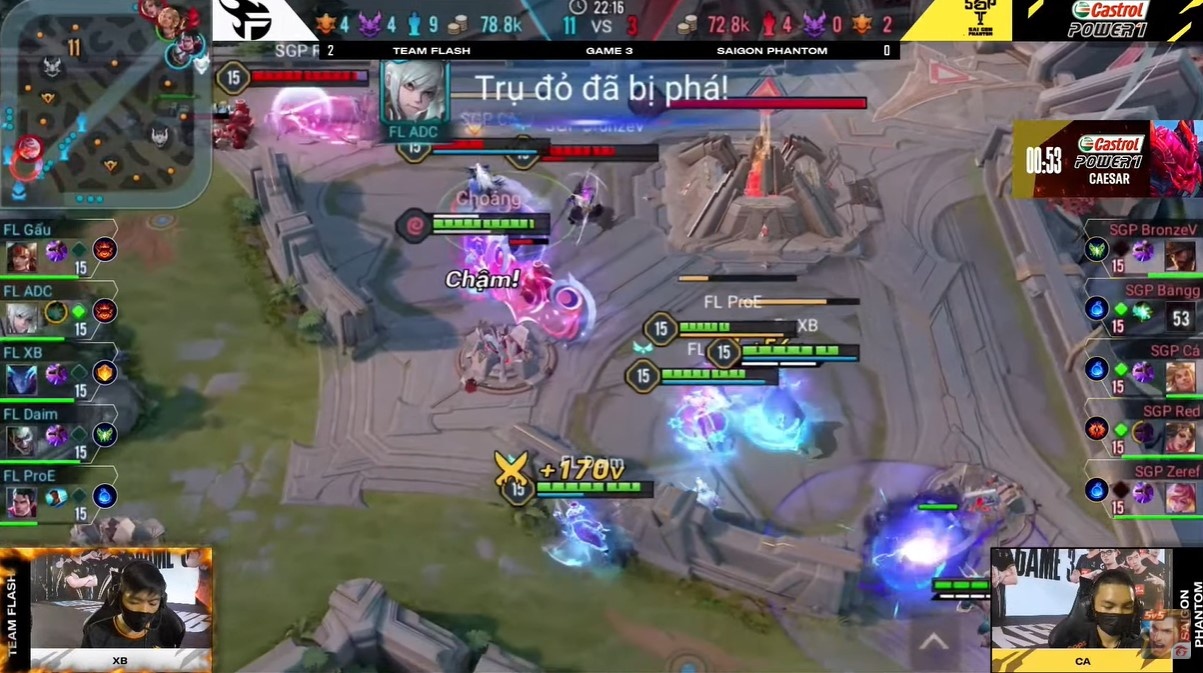 3 phut cuoi tran Team Flash de bep Saigon Phantom hinh anh