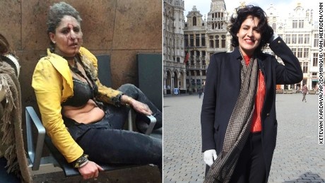 Nu tiep vien phuc hoi than ky mot nam sau khung bo Brussels hinh anh