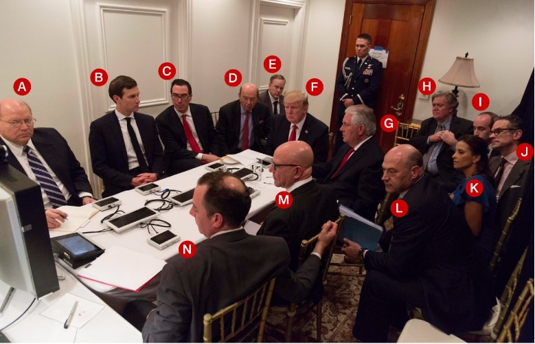 Ben trong Phong Tinh huong 'da chien' cua ong Trump o khu nghi duong hinh anh