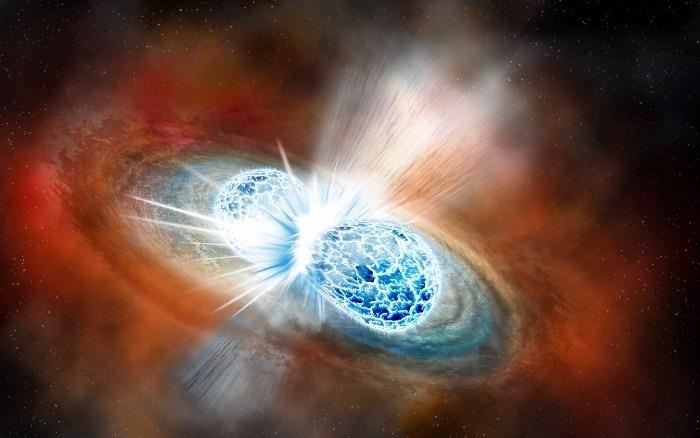 Phat hien 2 ngoi sao va cham tao ra luong lon vang trong vu tru hinh anh