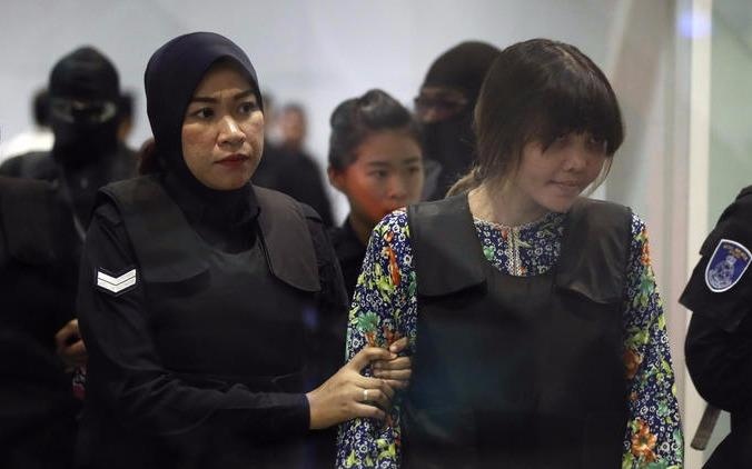 Doan Thi Huong toi san bay tai hien nghi an Kim Jong Nam hinh anh