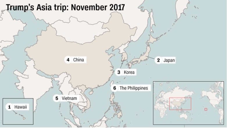 Trump công du châu Á ảnh 2 Trump cong du chau A anh 2