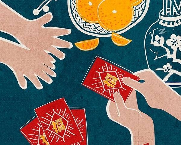 Nguoi Singapore dau dau vi li xi ngay Tet hinh anh