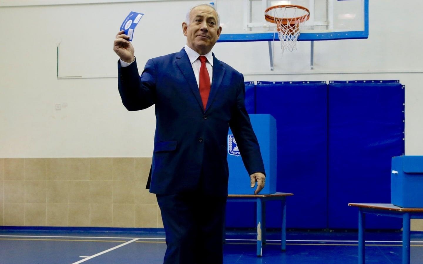 Bau cu Israel: Thu tuong Netanyahu va doi thu deu tuyen bo thang cuoc hinh anh