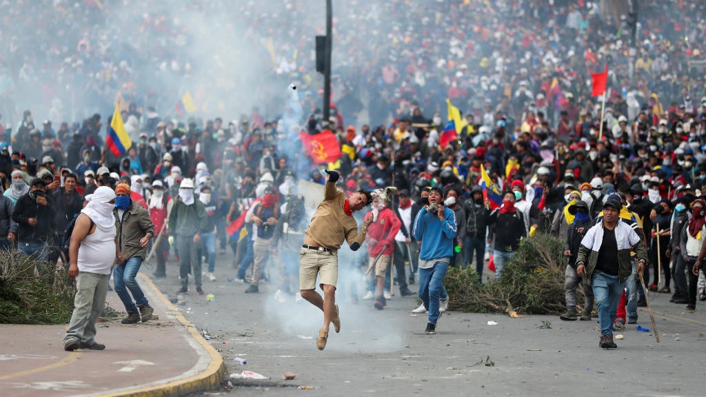 bieu tinh o Ecuador anh 8