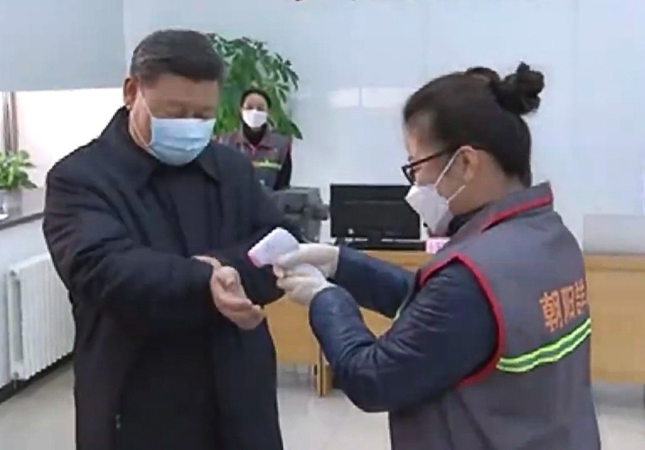 Ong Tap kiem tra cong tac phong chong virus corona o Bac Kinh hinh anh