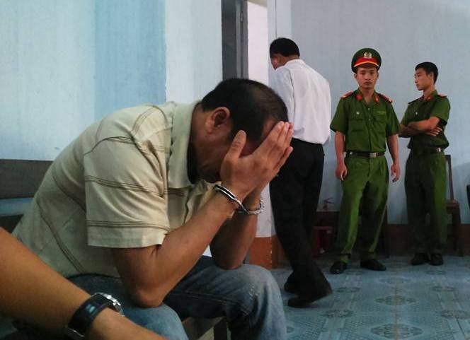 Ke cuong hiep con nuoi om mat khoc tai toa hinh anh