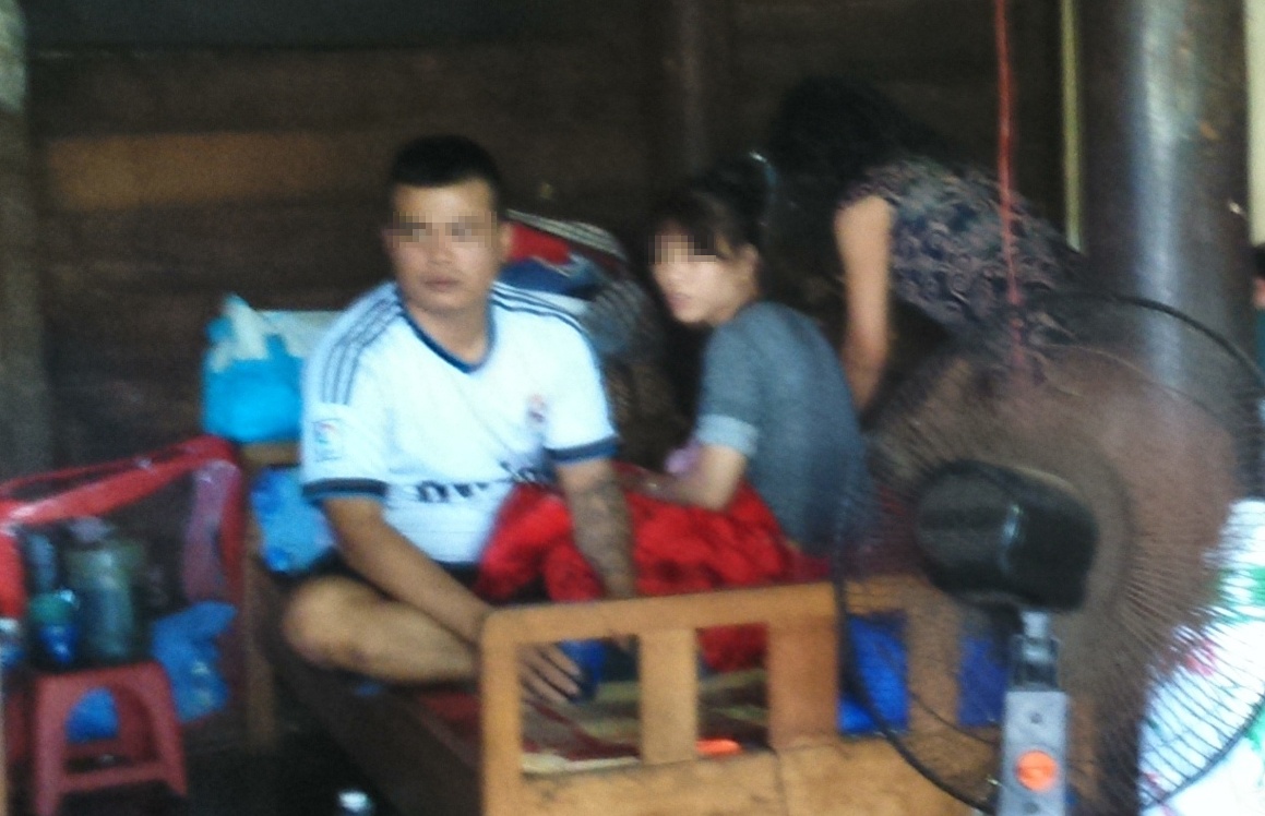 Nam thanh niên được gia đình đưa đi điều trị tại Đắk Nông. Ảnh: M.Q.