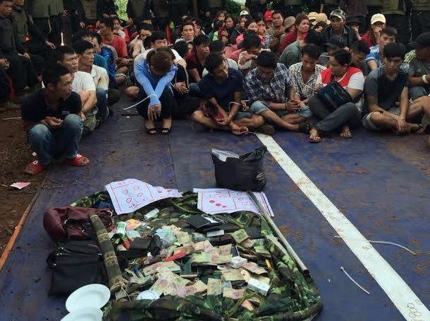 Bat giu gan 100 con bac dang sat phat tai nghia trang hinh anh