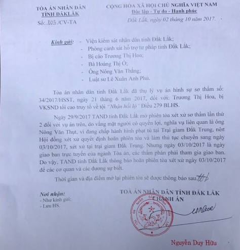 Phó chánh án nhận hối lộ ảnh 2 Pho chanh an nhan hoi lo anh 2