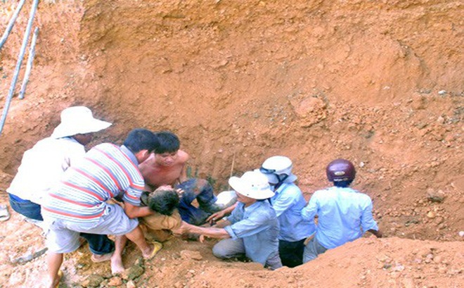 Lo dat luc xay nha, mot nguoi tu vong hinh anh