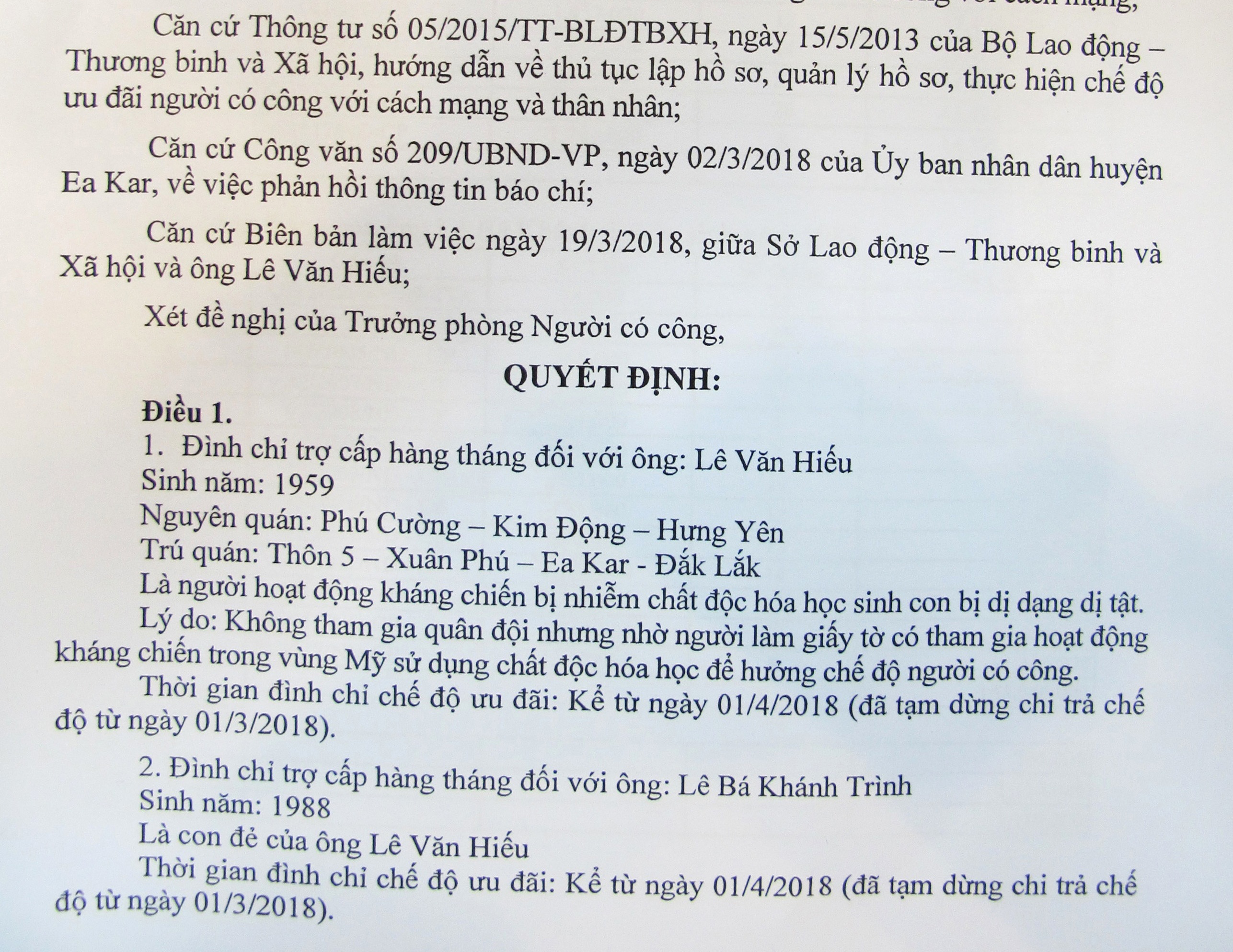 Giả hồ sơ thương binh nhận trợ cấp ảnh 1 Gia ho so thuong binh nhan tro cap anh 1