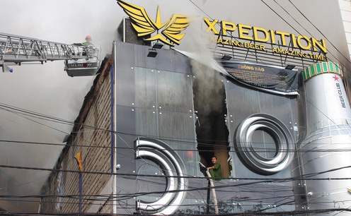 Cháy quán beer ở Đà Lạt ảnh 1 Chay quan beer o Da Lat anh 1