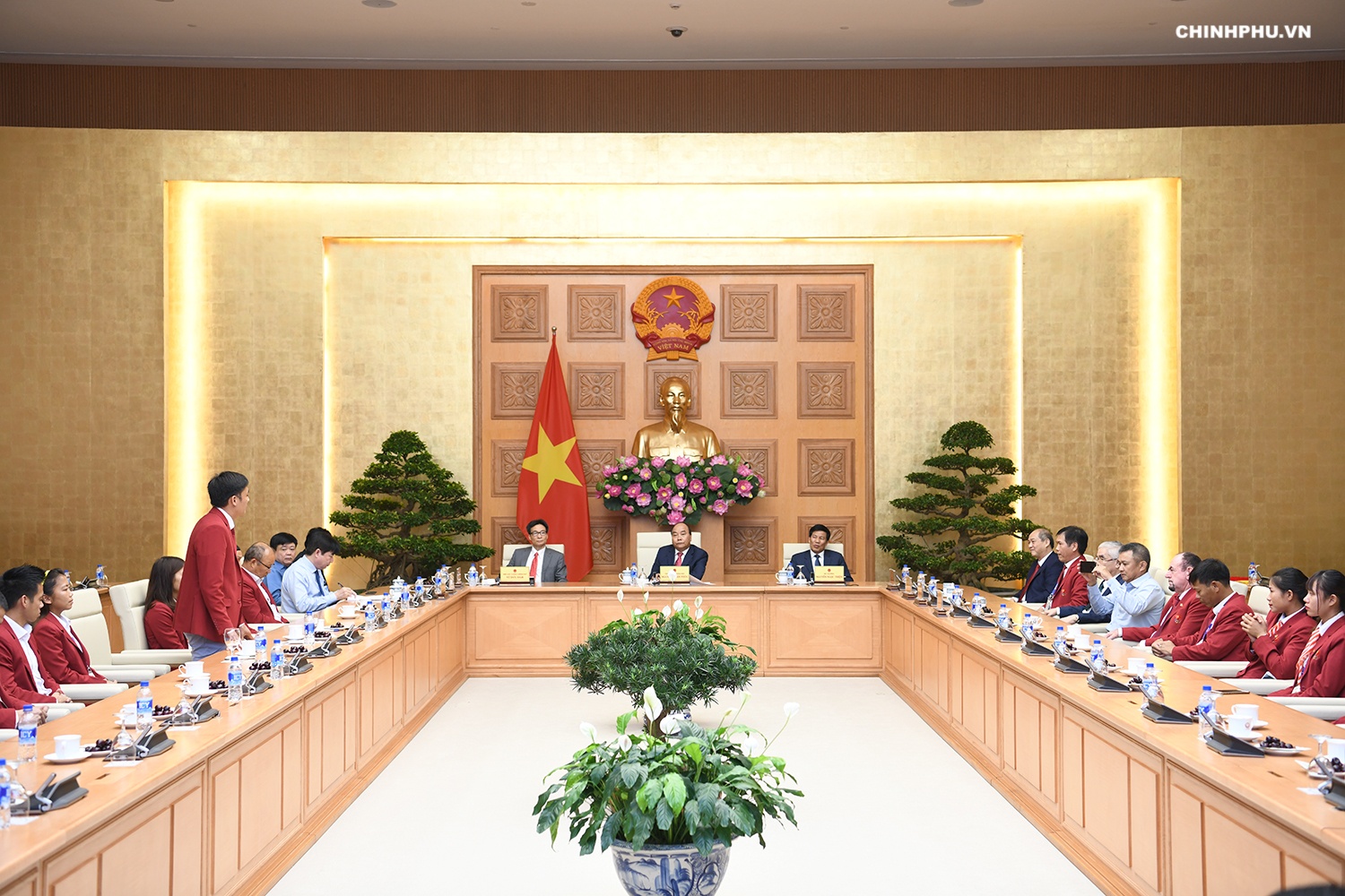 Thủ tướng gặp mặt đoàn thể thao Việt Nam ảnh 2 Thu tuong gap mat doan the thao Viet Nam anh 2