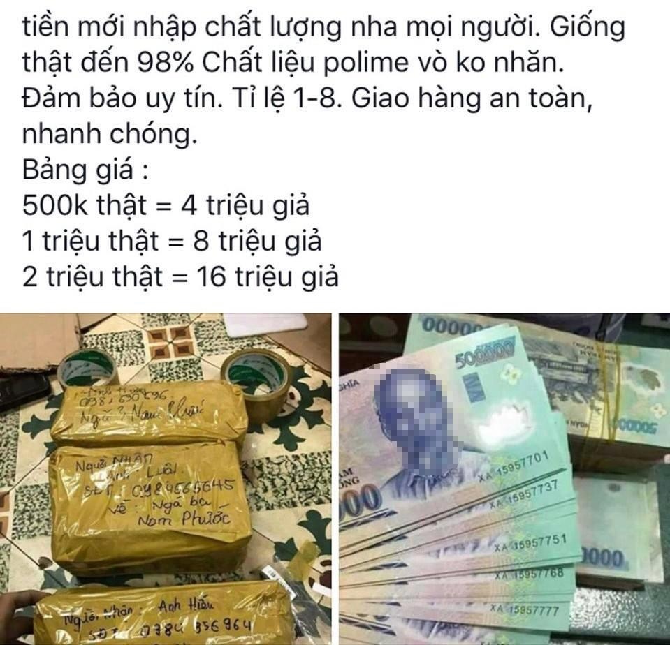 Tiền giả bán công khai ảnh 2 Tien gia ban cong khai anh 2