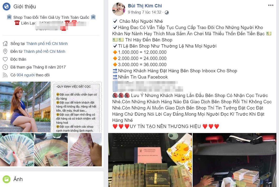 Tiền giả bán công khai ảnh 1 Tien gia ban cong khai anh 1