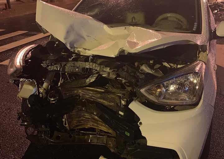 Trung uy cong an tu vong sau khi va cham voi oto hinh anh