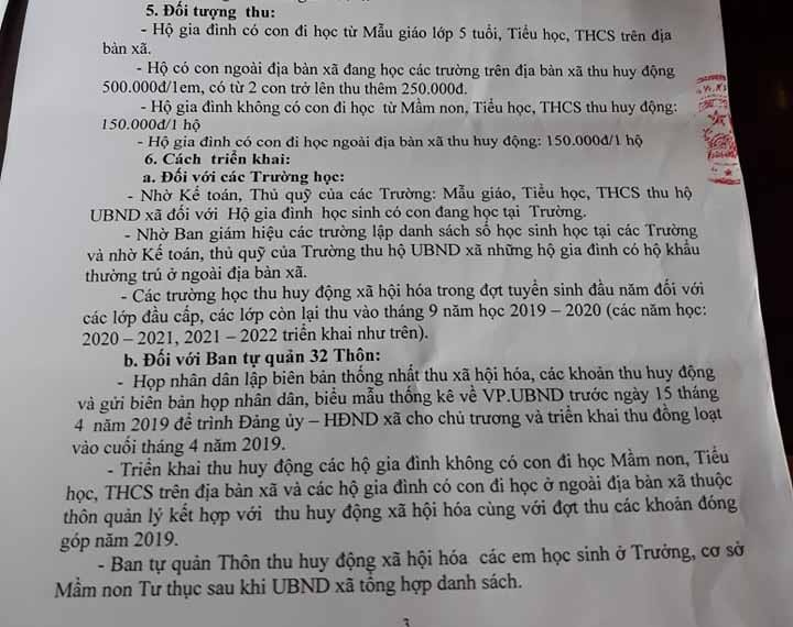 Xa huy dong tien sai quy dinh anh 1