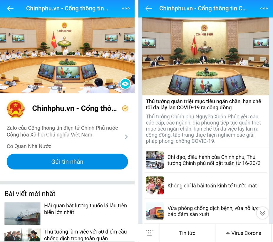 Tra cuu dich Covid-19 tren Zalo anh 2