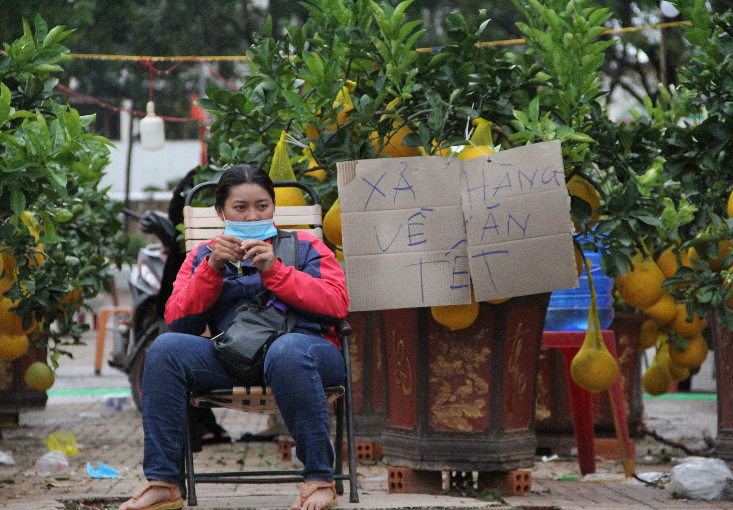 nguoi buon hoa Tet treo bien xa hang anh 4