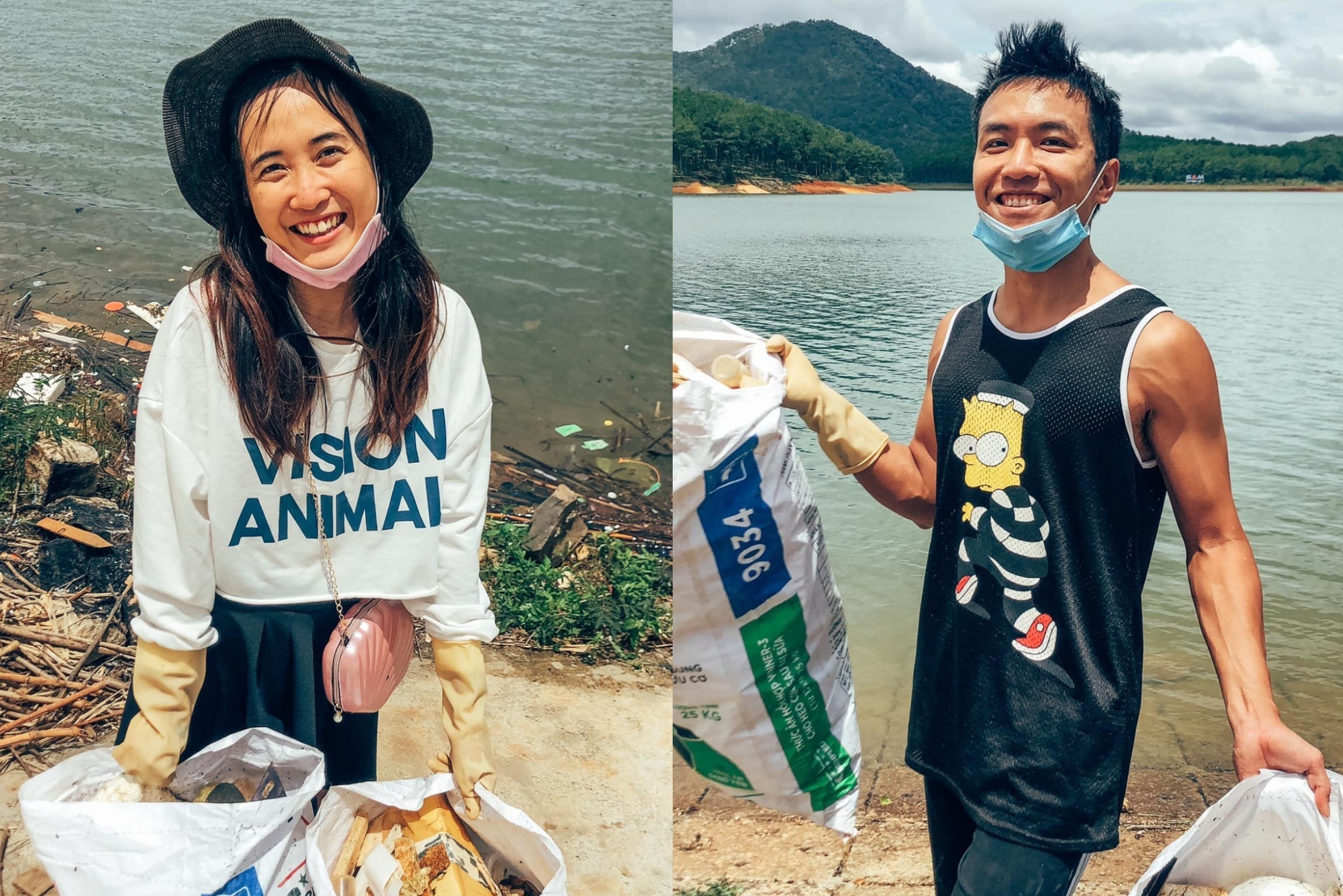 Khen thuong cap vo chong don rac o ho Tuyen Lam, Da Lat hinh anh