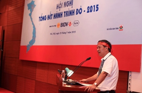 GS. TS. Nguyễn Anh Trí – Trưởng Ban Tổ chức Hành trình Đỏ phát biểu tại Hội nghị