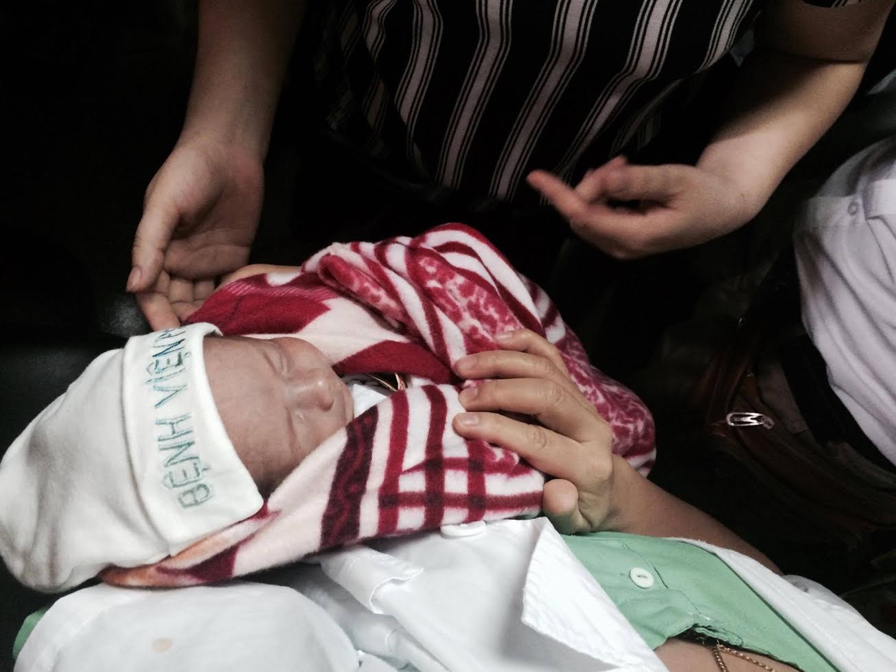 Giay phut xuc dong khi be Gau duoc tro ve ben cha hinh anh