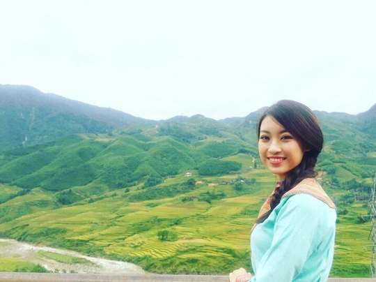 Hoa hau Do My Linh quang ba du lich tai Sa Pa hinh anh