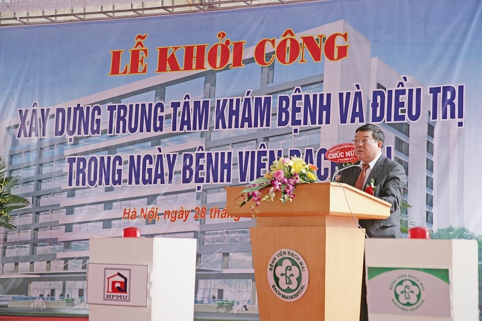 BV Bach Mai khoi cong cong trinh giam qua tai anh 1