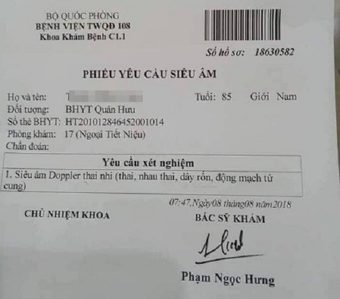 chỉ định siêu âm thai cho cụ ông ảnh 1 chi dinh sieu am thai cho cu ong anh 1