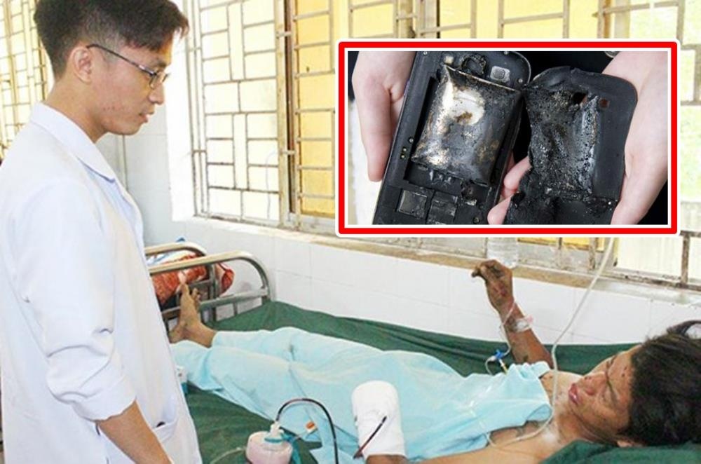 điện thoại nổ khi đang sạc ảnh 1 dien thoai no khi dang sac anh 1