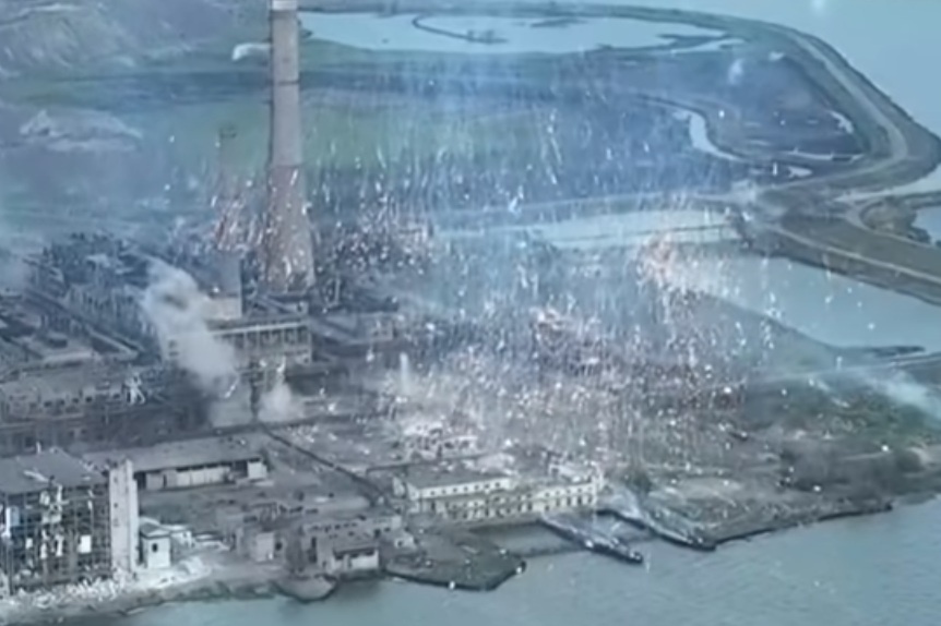 Video 'mua lua' trut xuong nha may Azovstal hinh anh