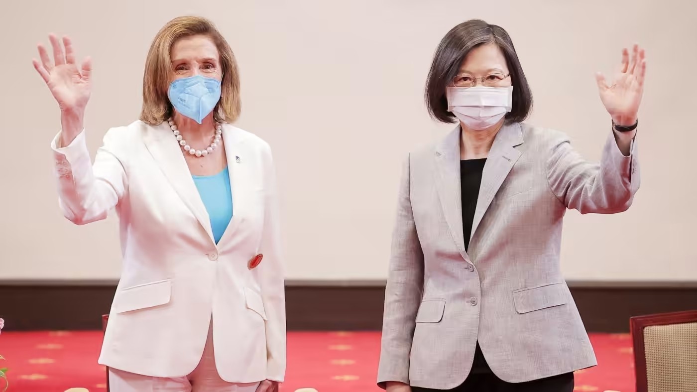 Ba Pelosi gap nha lanh dao Dai Loan Thai Anh Van hinh anh