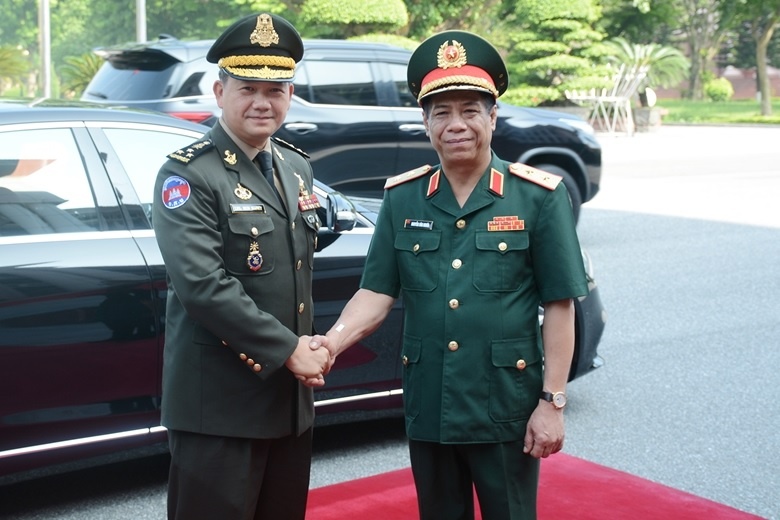 Dai tuong Hun Manet tham va lam viec tai Viet Nam hinh anh