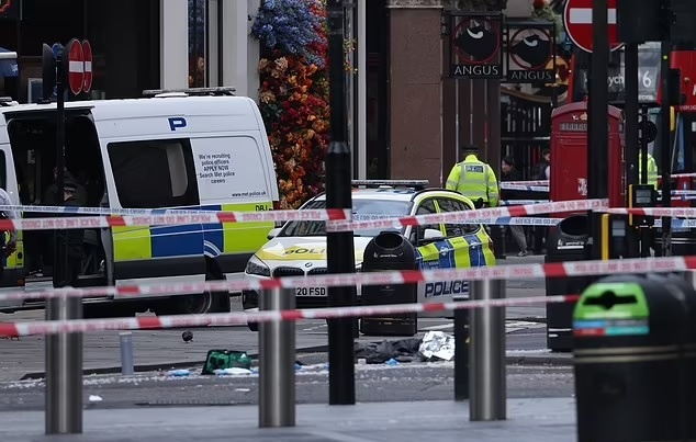 Hai canh sat bi dam tai London hinh anh