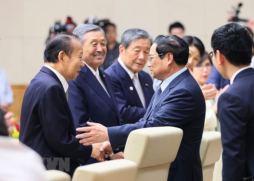 Thu tuong tiep chu tich Lien minh nghi si huu nghi Nhat - Viet hinh anh