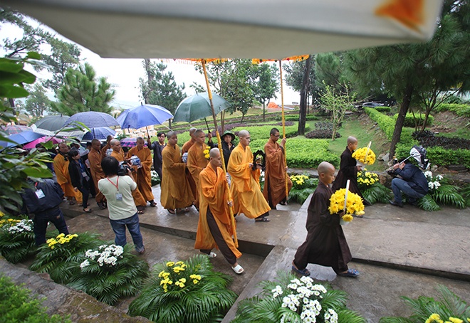 Hang nghin nguoi ve du le hoi hoa cuc trong mua hinh anh