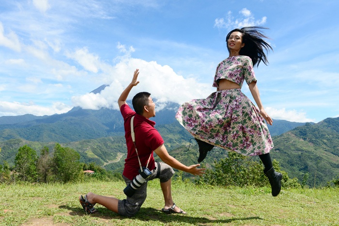 Nha Truc Next Top Model bien hoa tinh nghich o Malaysia hinh anh