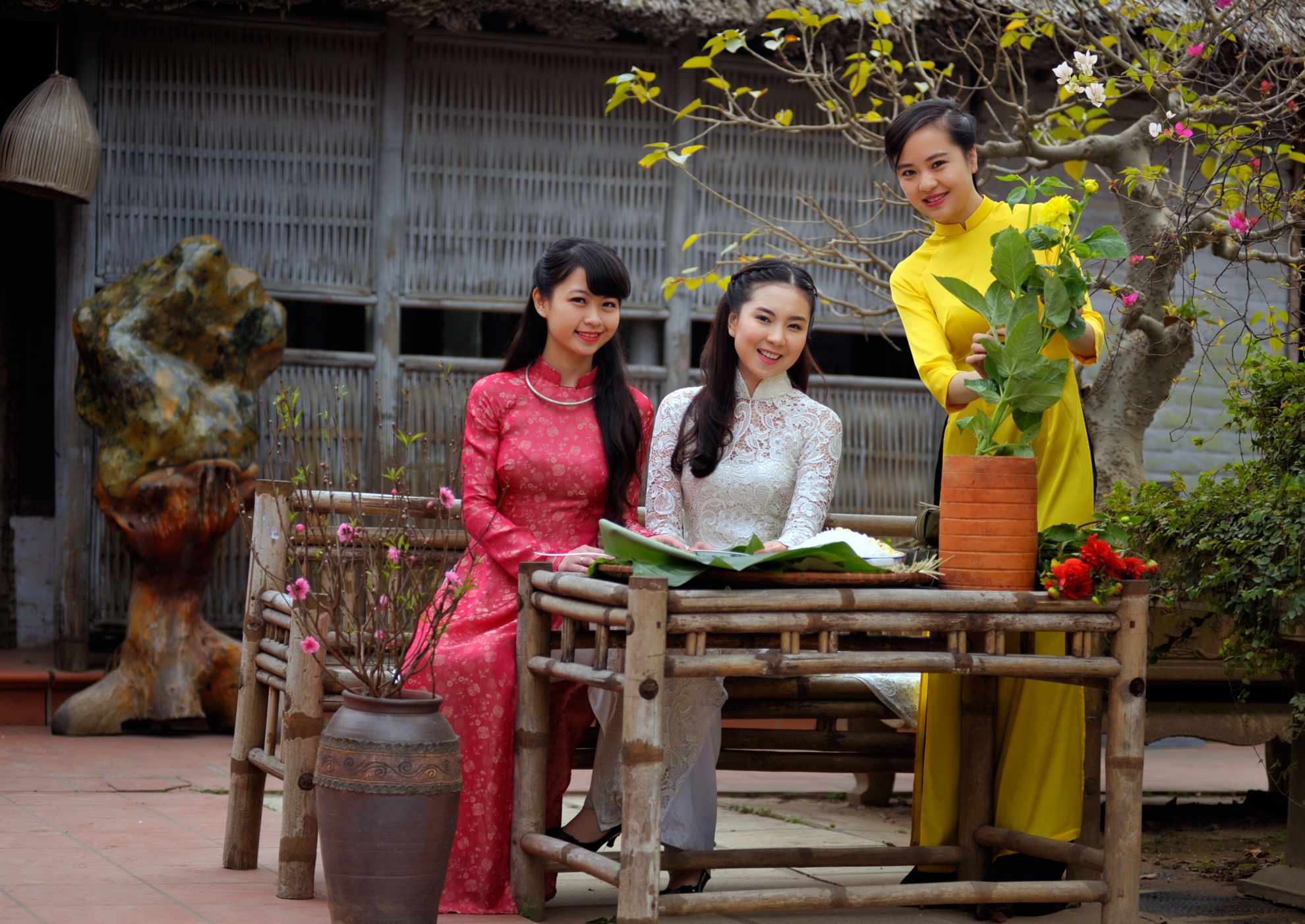 3 MC du bao thoi tiet xinh dep trong vuon xuan hinh anh