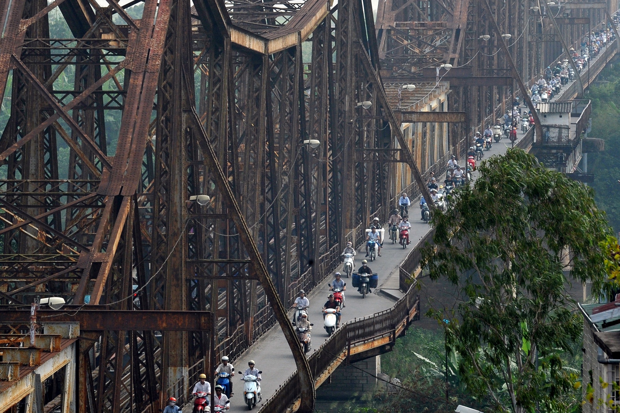 Nhip song tren cay cau tram tuoi o thu do hinh anh